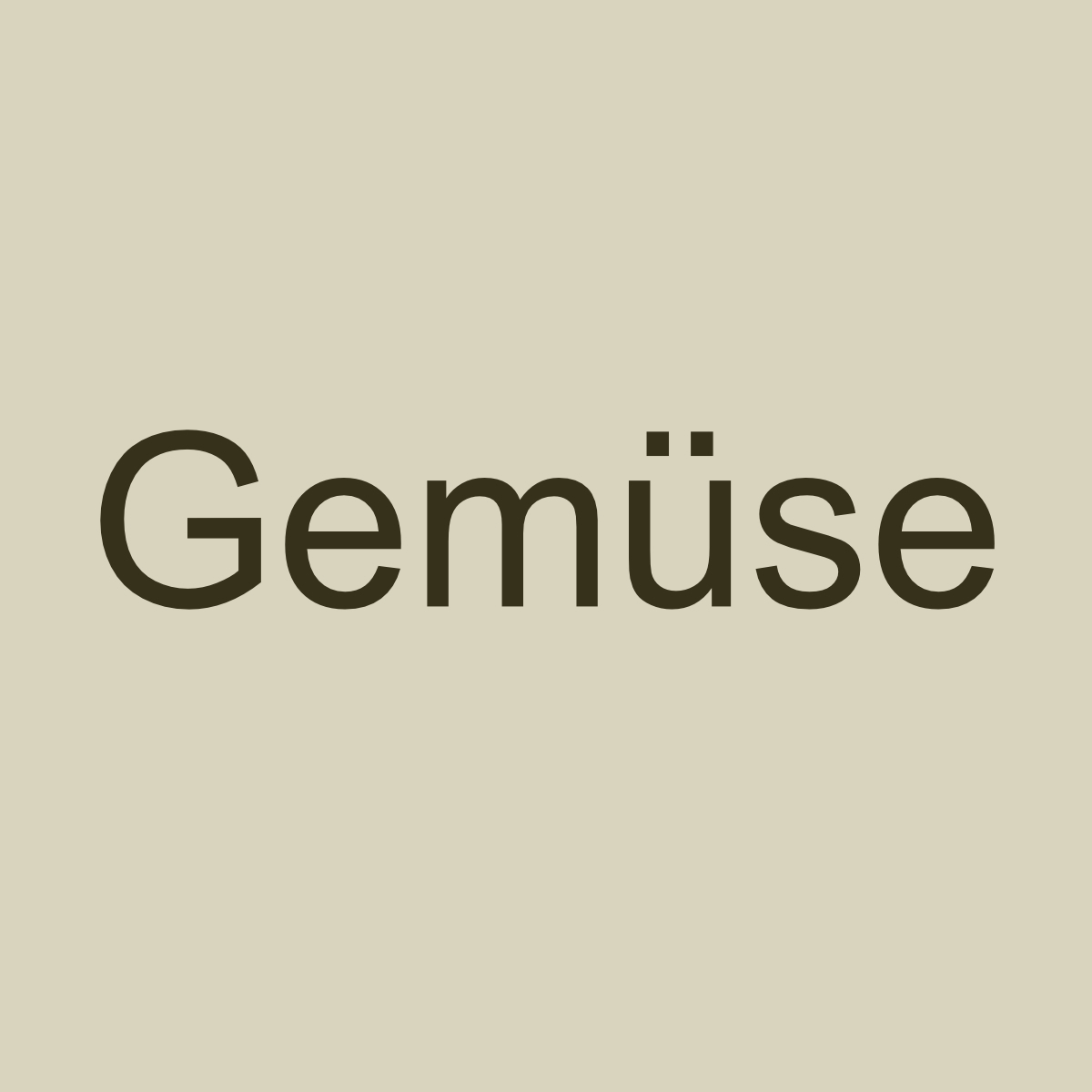 Gemüse